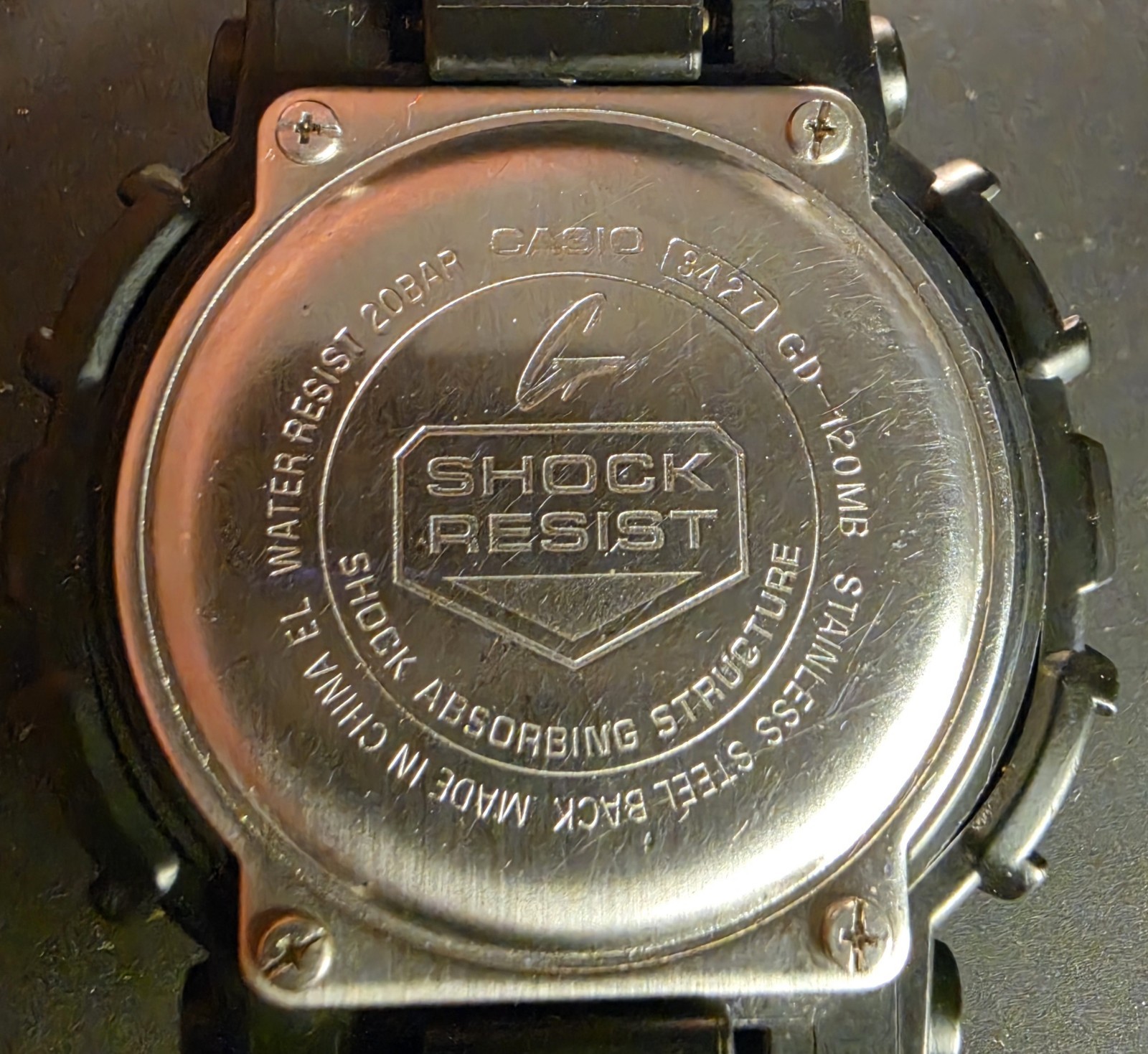 Casio G-SHOCK Quartz Digital Shock-Resistant 200m Black Resin Strap Model 3427.
