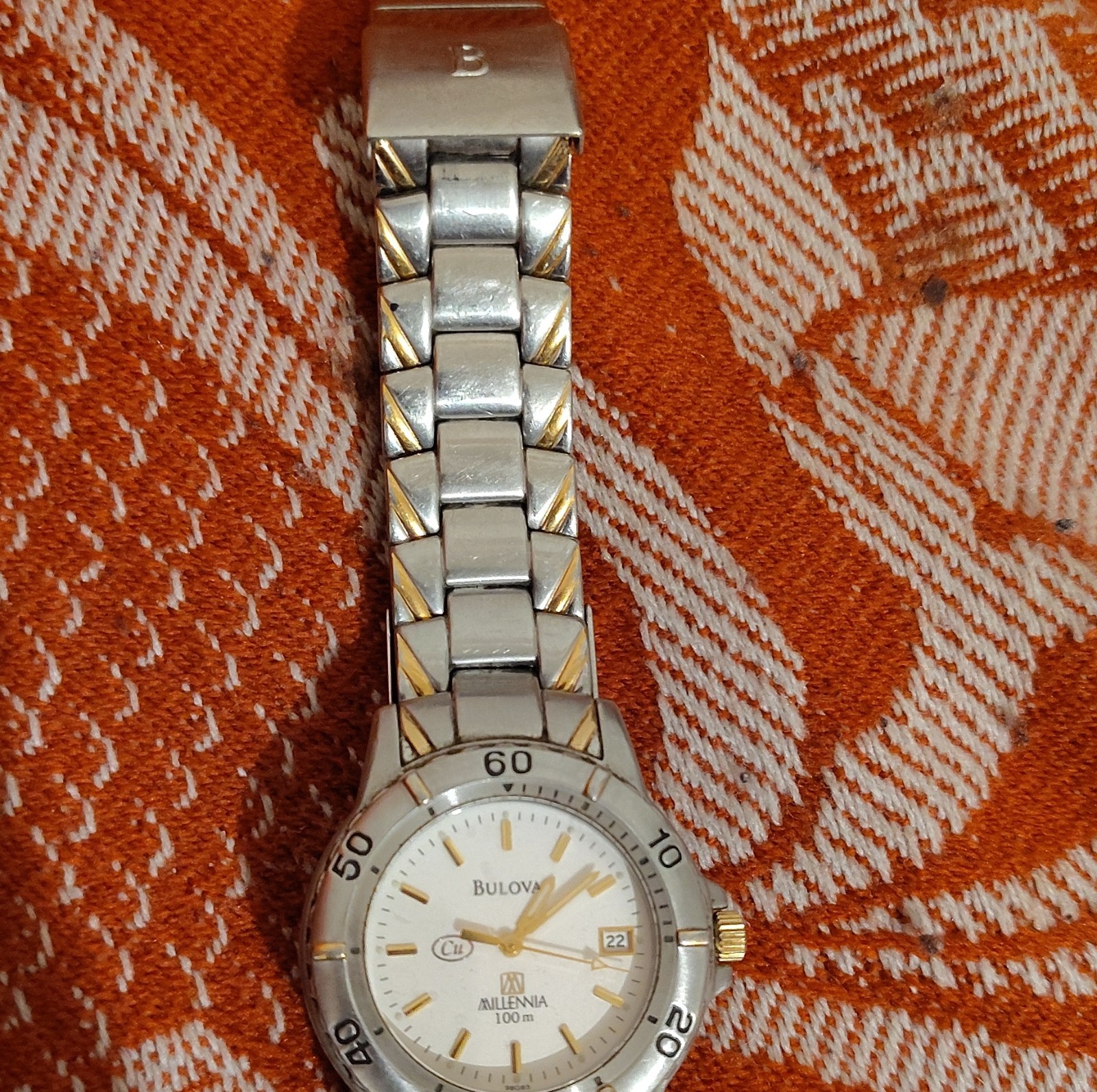 Bulova Men’s Millennia 100m Watch (Cu) Stainless Steel Strap