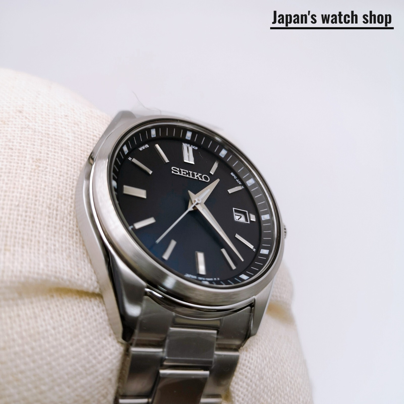 SEIKO Selection SBTM323 Black Solar Atomic Radio Men’s Watch New in Box