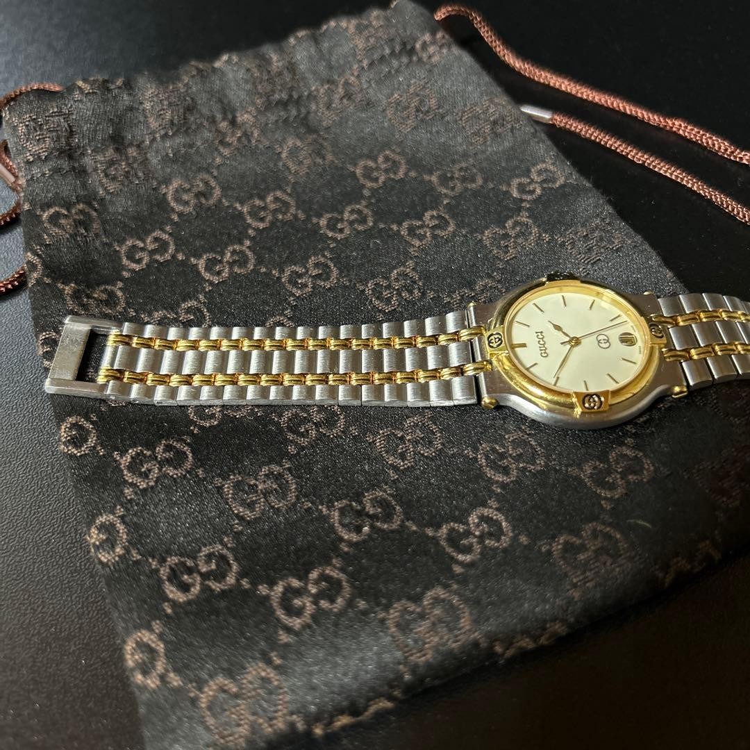 GUCCI Watch, Quartz, Two-Tone From,Japan
