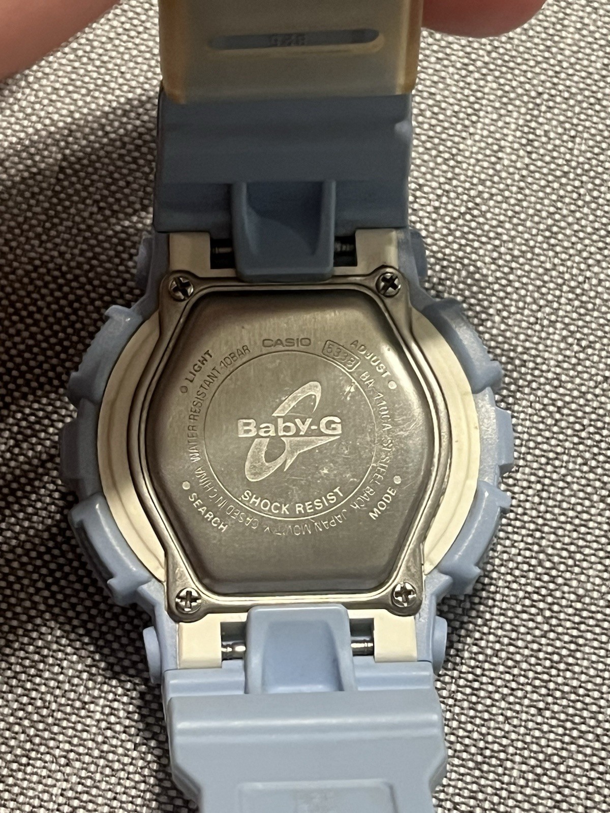 Casio Baby-G Women’s Analog/Digital Quartz 100m World Time Blue Resin Watch