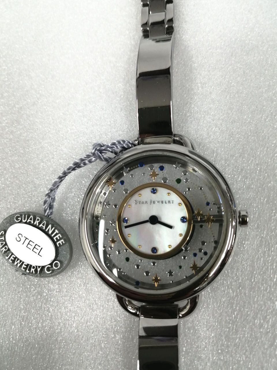 STAR JEWELRY Transparent Watch SLV. clear through box Used