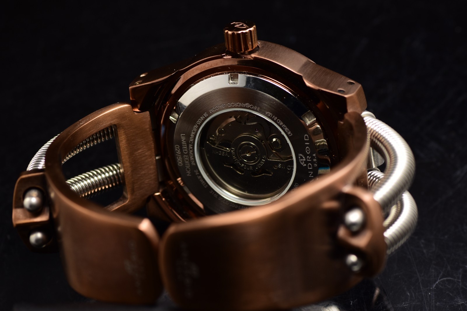 RARE ANDROID ARAGON AD680 HYDRAUMATIC LIMITED ED 029/500 AUTOMATIC MEN’S WATCH