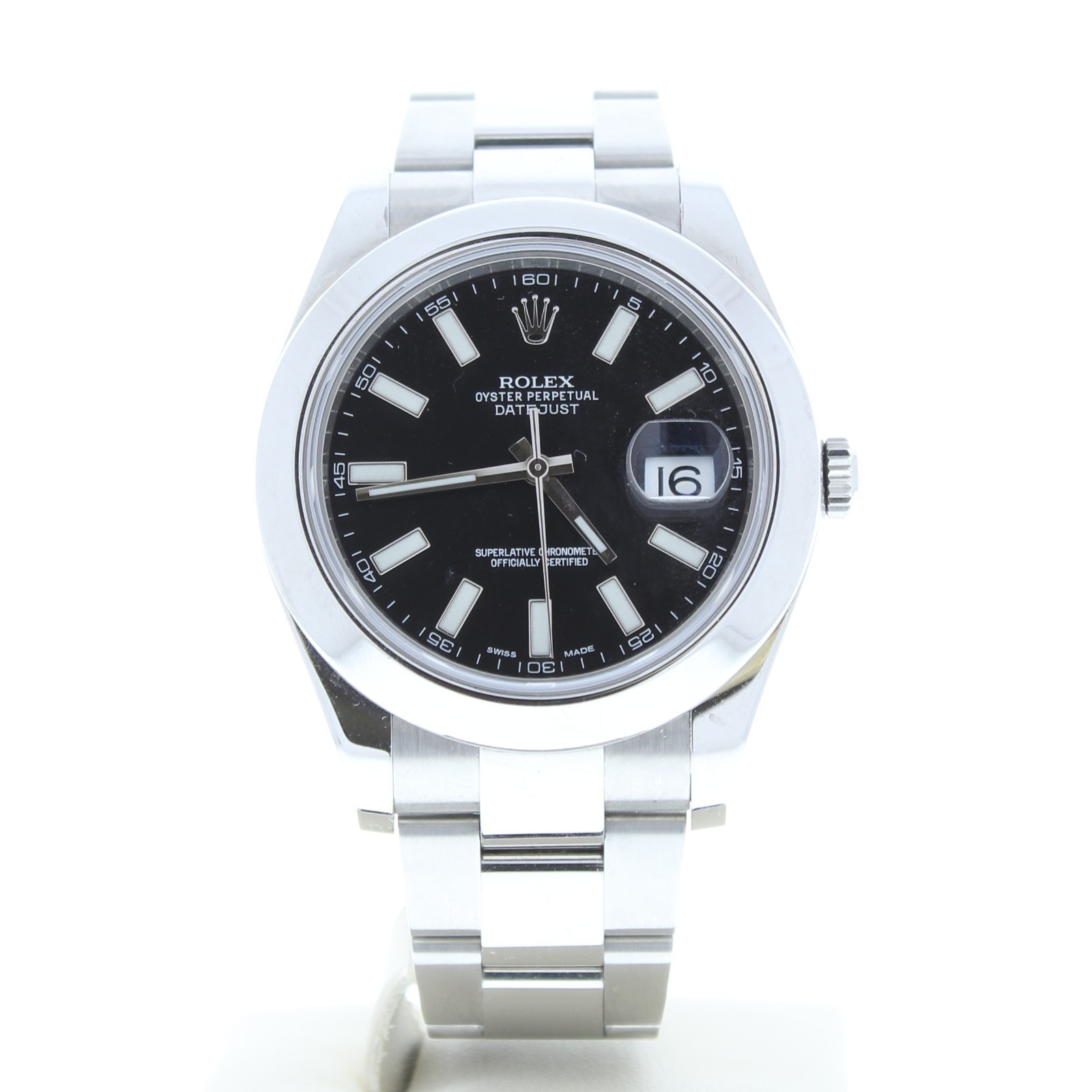 Rolex Datejust II 41mm 116300 Black Index Dial Oyster Bracelet