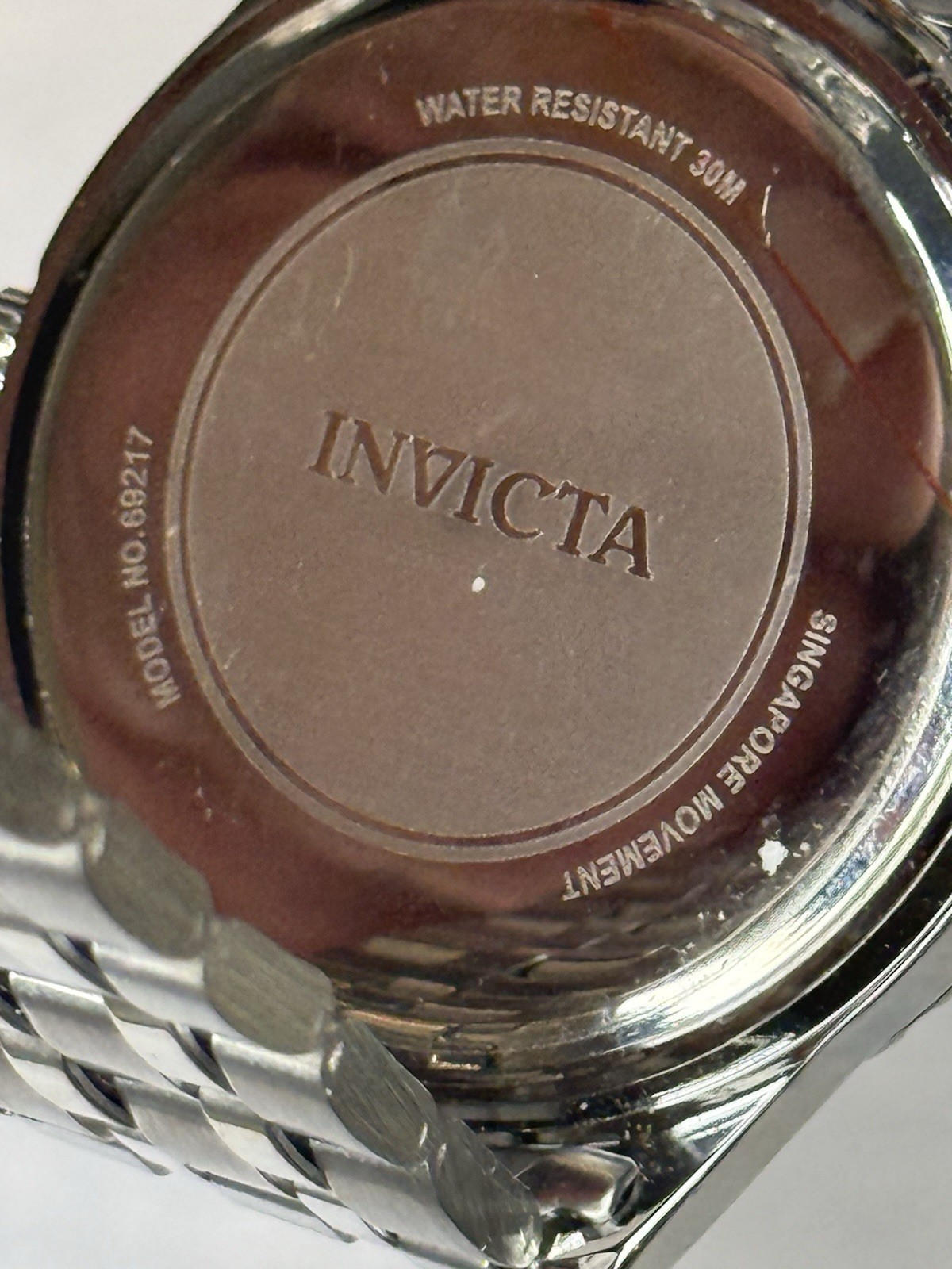 Invicta Specialty Crystal Bezel Watch – Champagne Dial 40mm Stainless Steel New