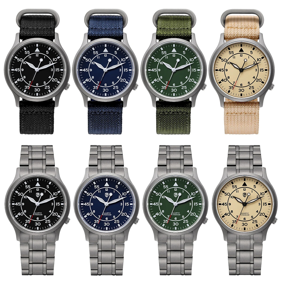 Titanium Watch for Men AR Coating Sapphire Wristwatch Luminous modern Fashion