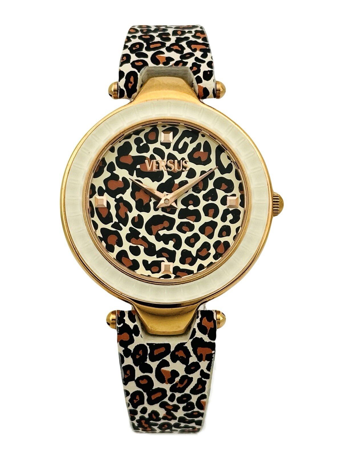 Versus by Versace SQ1040013 Sertie Multicolour Textured Glass Bezel Strap Watch