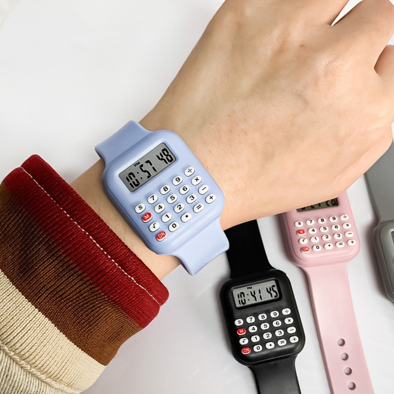 Kids Calculator Watch, Multifunction Digital Watch for Students, Electronic Wris