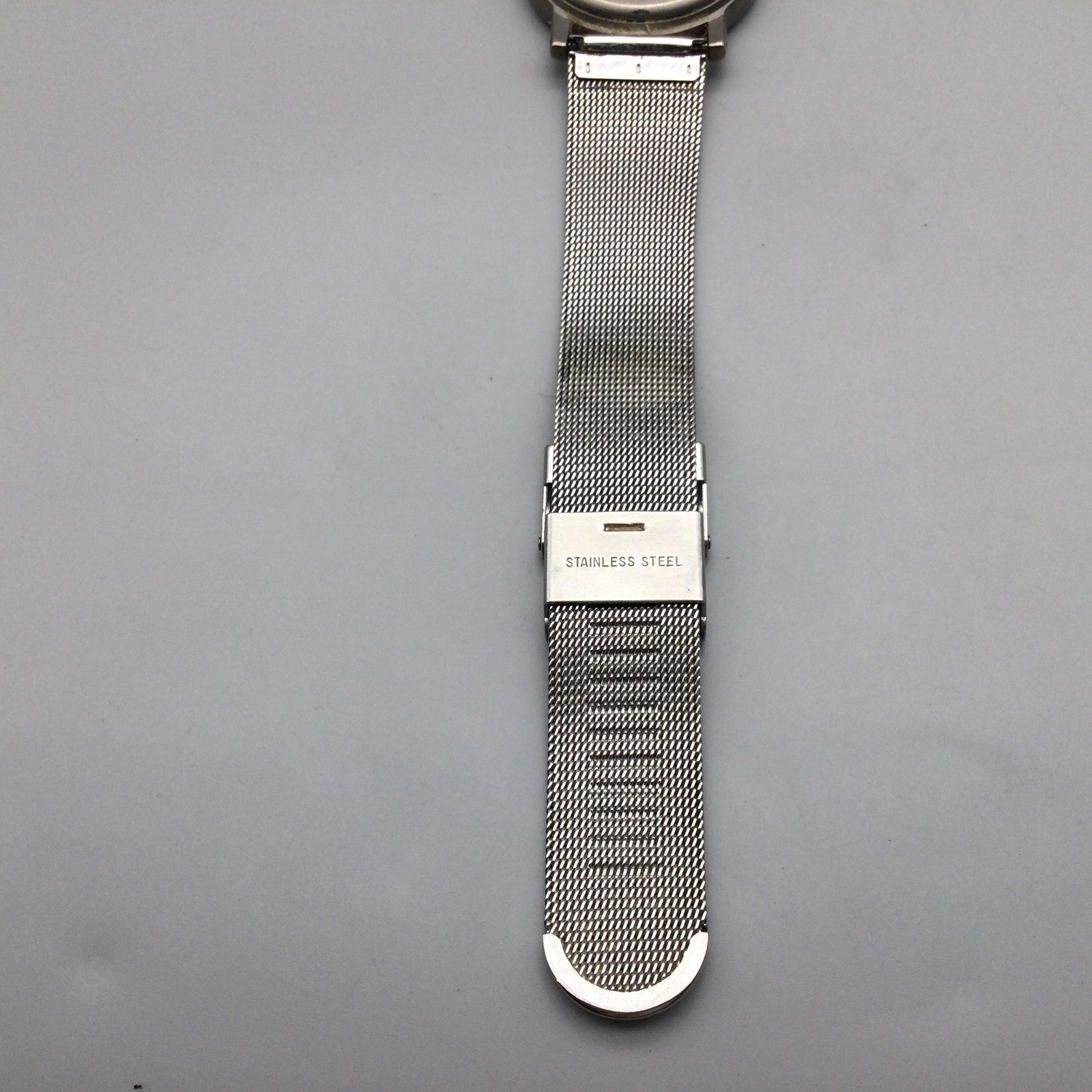 Boccia Titanium Watch Mens 33mm Silver Mesh Swiss 3 BAR Adj Band New Battery