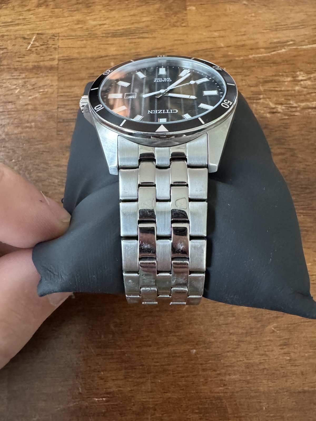 Citizen Men’s Quartz Stainless Steel Black Dial Watch – BI5050-54E