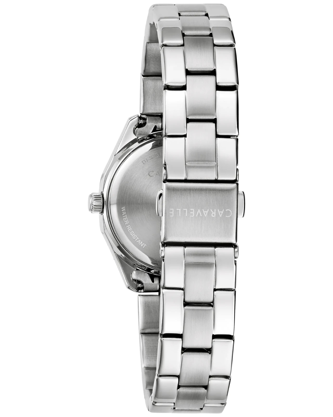 Caravelle By Bulova Womens Silver Tone Stainless Steel Bracelet 43M123