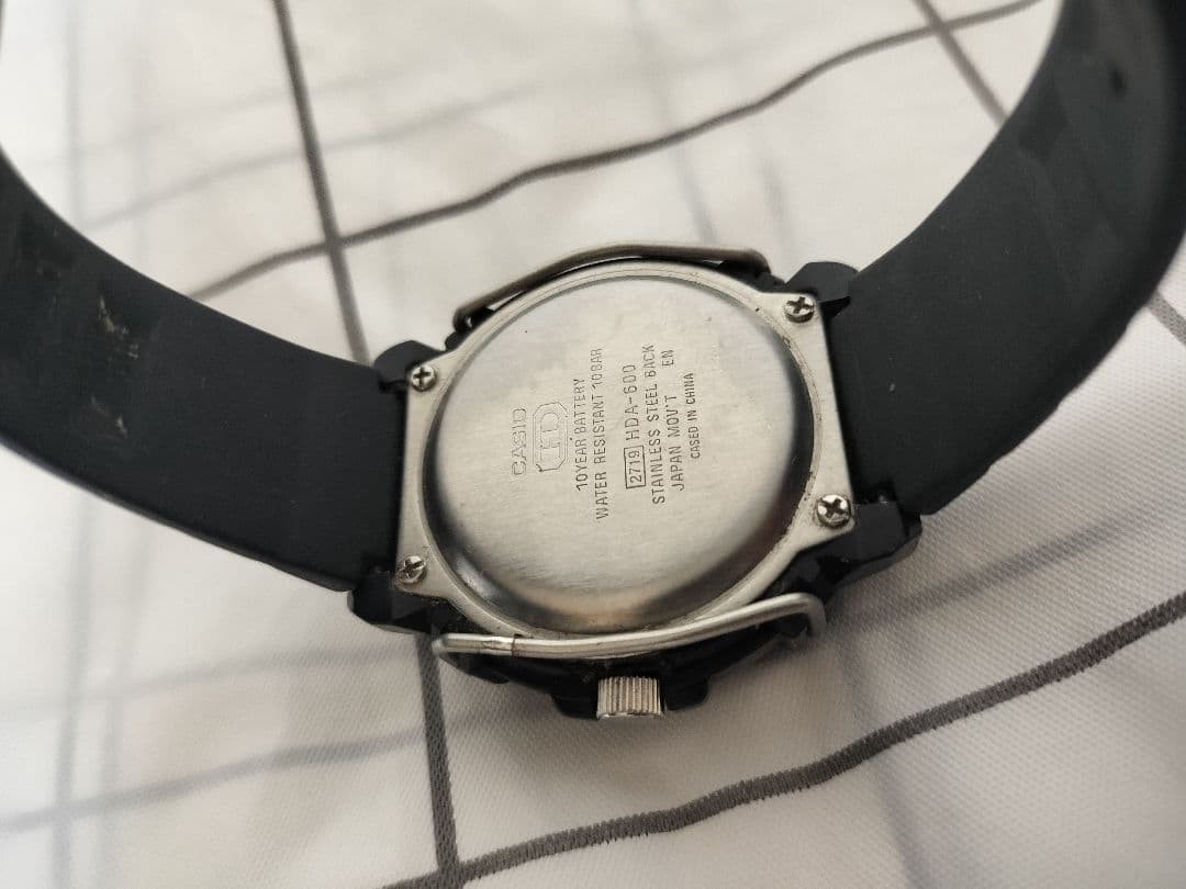 Excellent condition CASIO HDA-600 2719 Casio Military Navy Pilot Watch