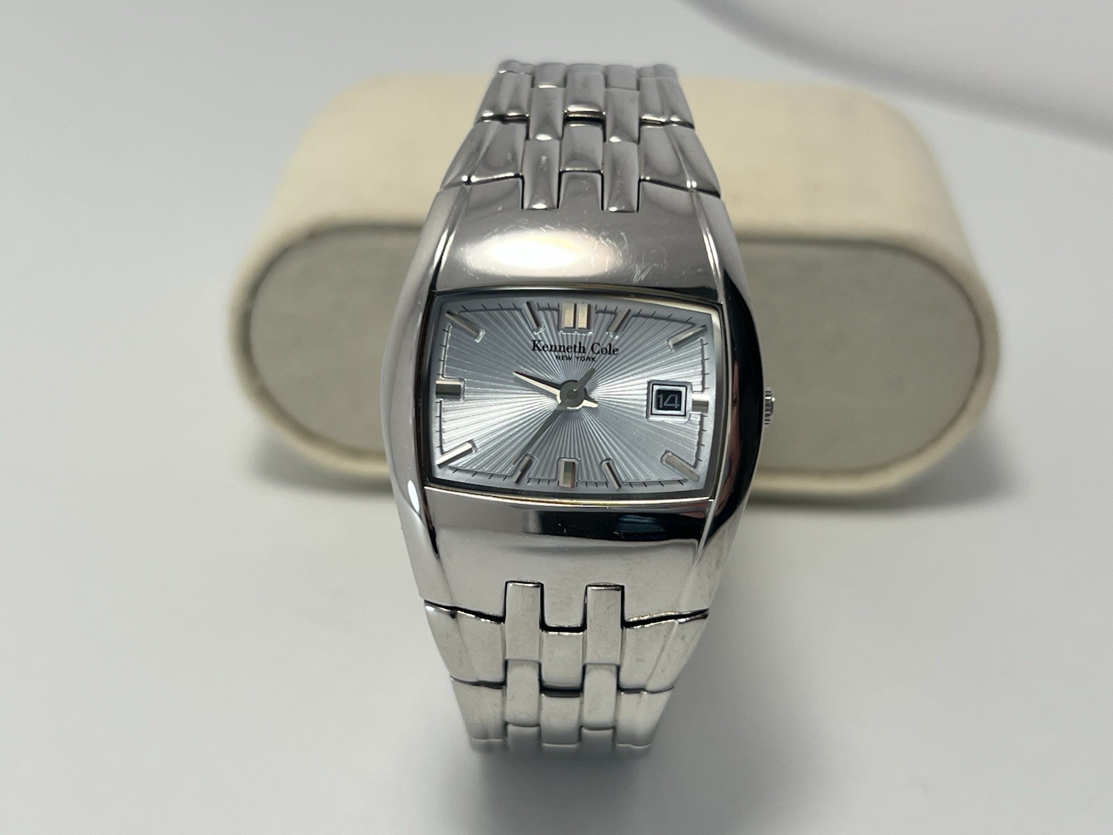 Kenneth Cole Women’s Quartz Watch Silver Blue C275-03-KC4412