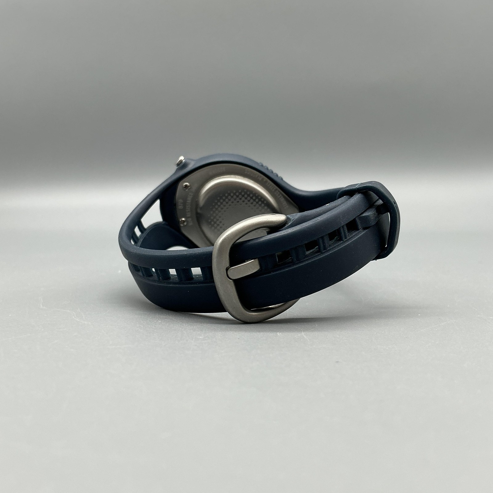 Nike Triax Mens Watch 30mm Silver Tone Blue Dial Sport WK0008 New Battery