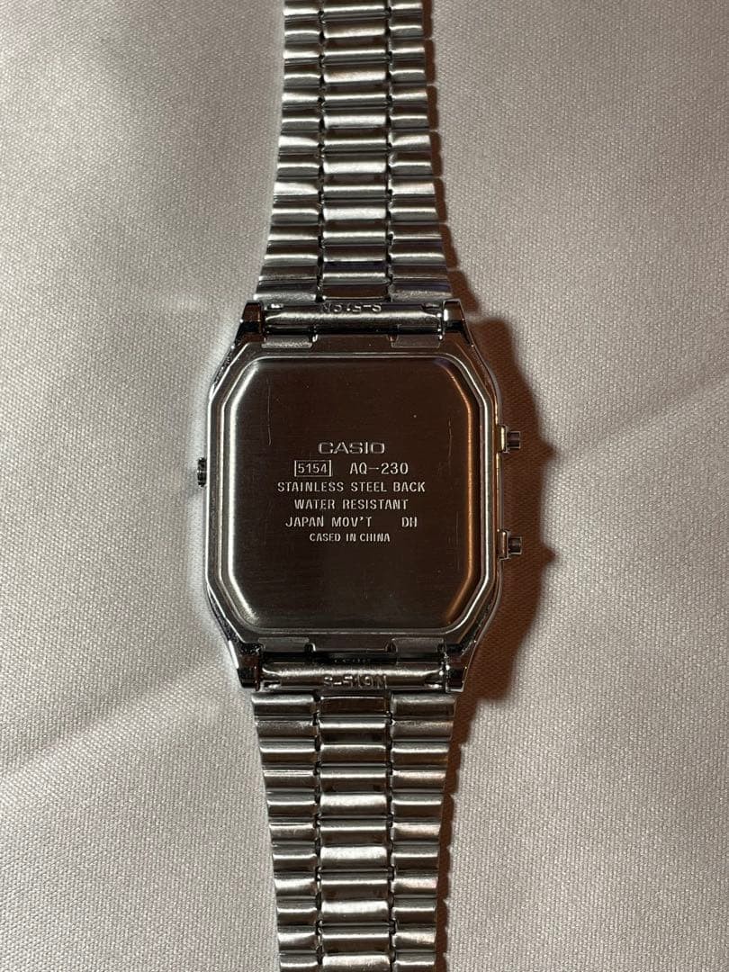 CASIO Turquoise Dial Analog Digital Quartz Wristwatch