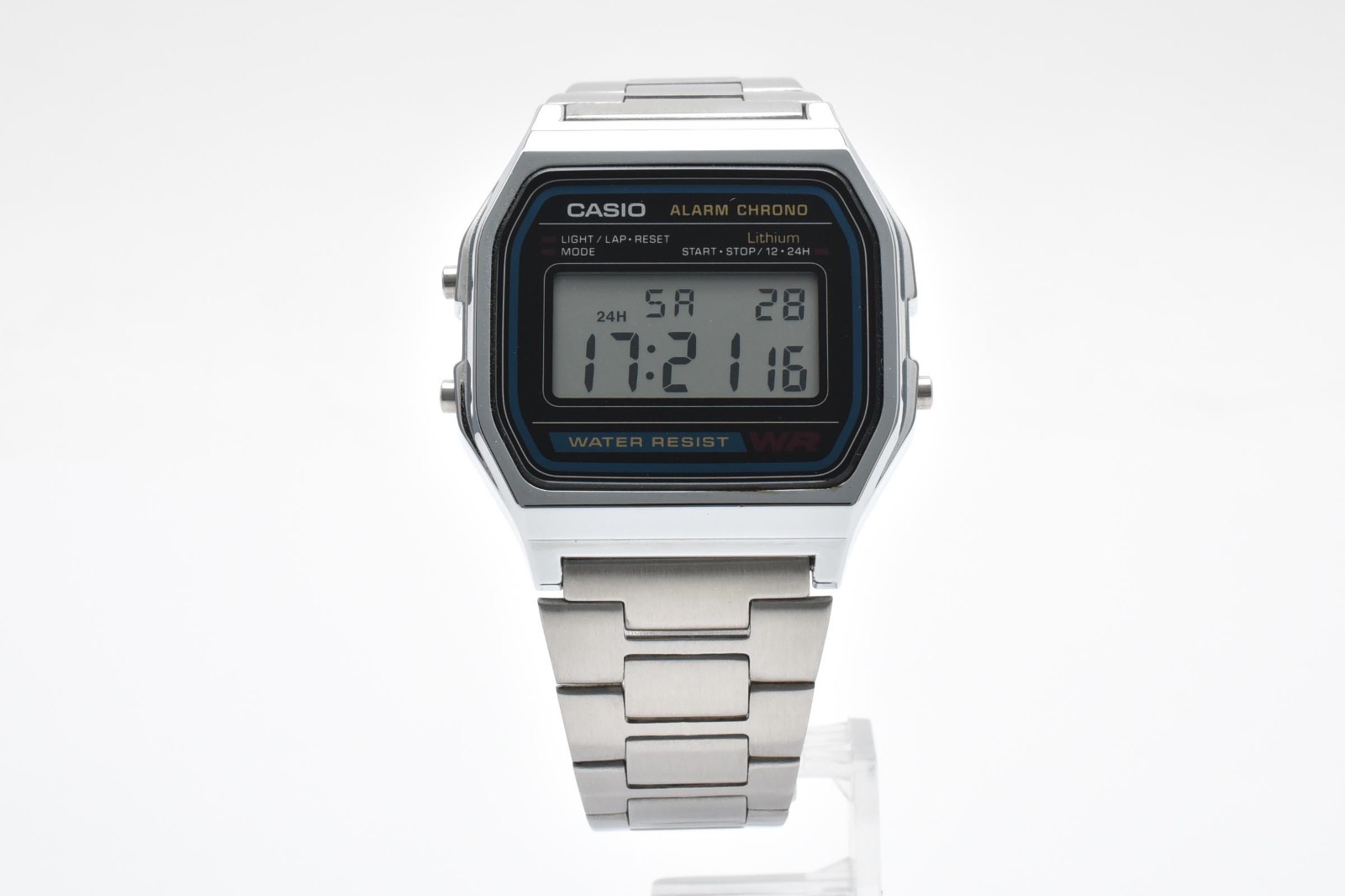 [MINT] CASIO G-SHOCK A158WA-1 Digital Silver Stainless Steel Watch Adjustable