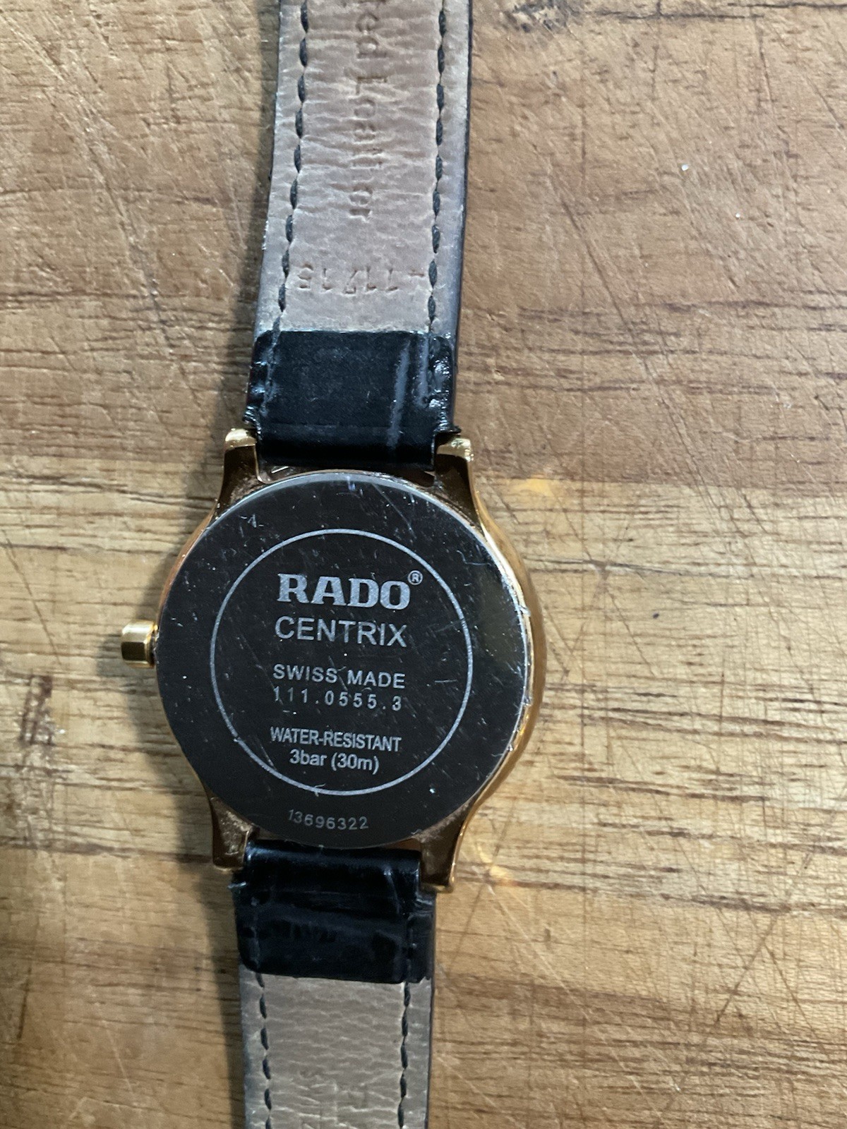 RADO Centrix 3055 WHITE Dial ROSE GOLD Stainles STEEL Water RESISTANT SWIS Watch