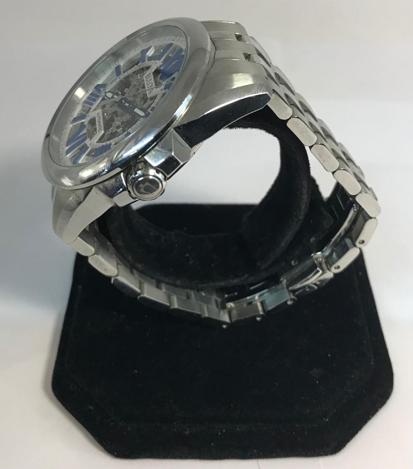 Bulova Classic Sutton Automatic Men’s Silver Stainless Steel Watch 43 MM 96A187