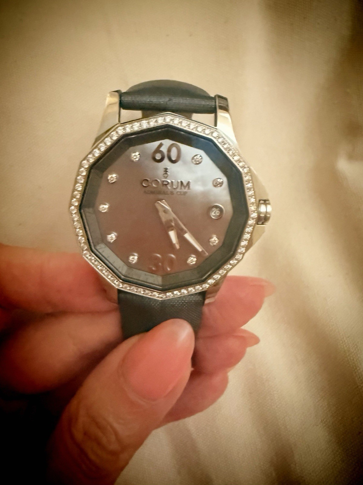 Corum Admiral’s Cup Legend 38mm Diamond Dial & Markers Ladies Watch