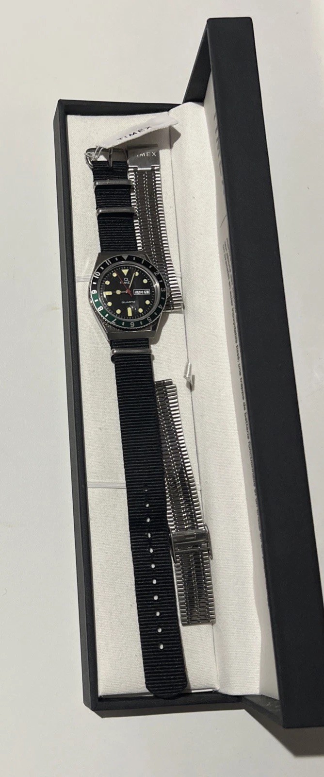 Timex Q Timex Mens Watch Reissue 38mm Stainless Steel Nato Strap TW2U60900 -F430