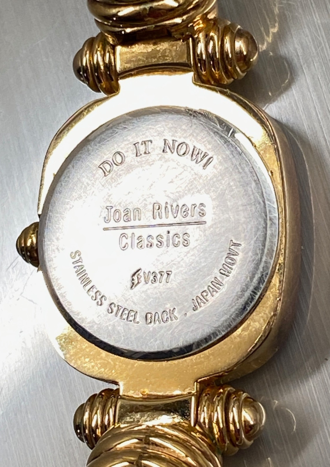 VTG Joan Rivers Classics Bracelet Watch Gold Silver Tone Coil Wrap Collectible