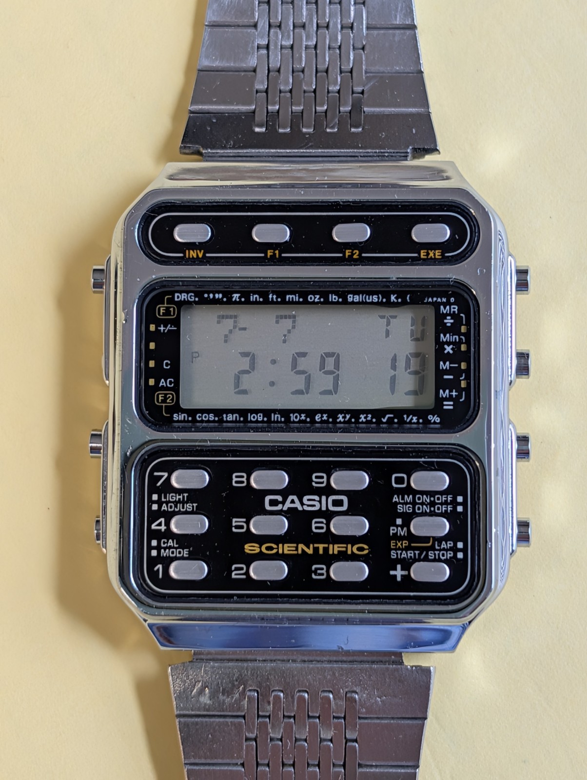 CASIO CFX-200 SCIENTIFIC CALCULATOR WATCH Module 197 With Manual, New Battery