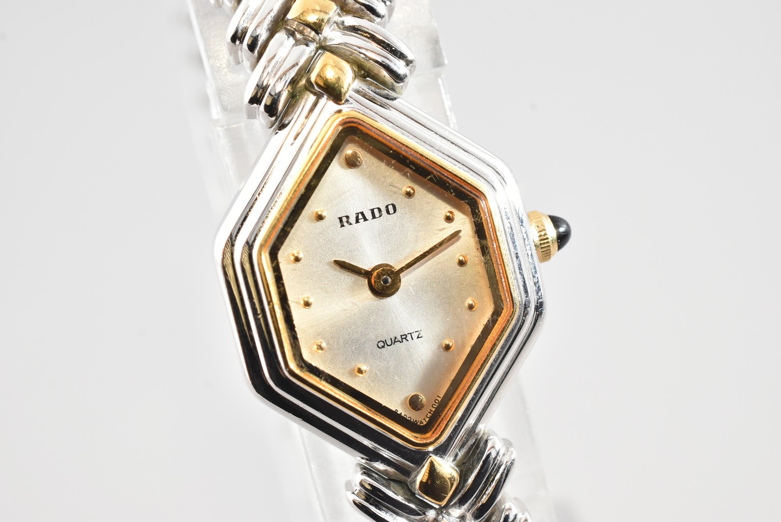 Serviced Rado Florence 133.9710.2 Silver Dial Hexagon 18mm Quartz Women’s Watch
