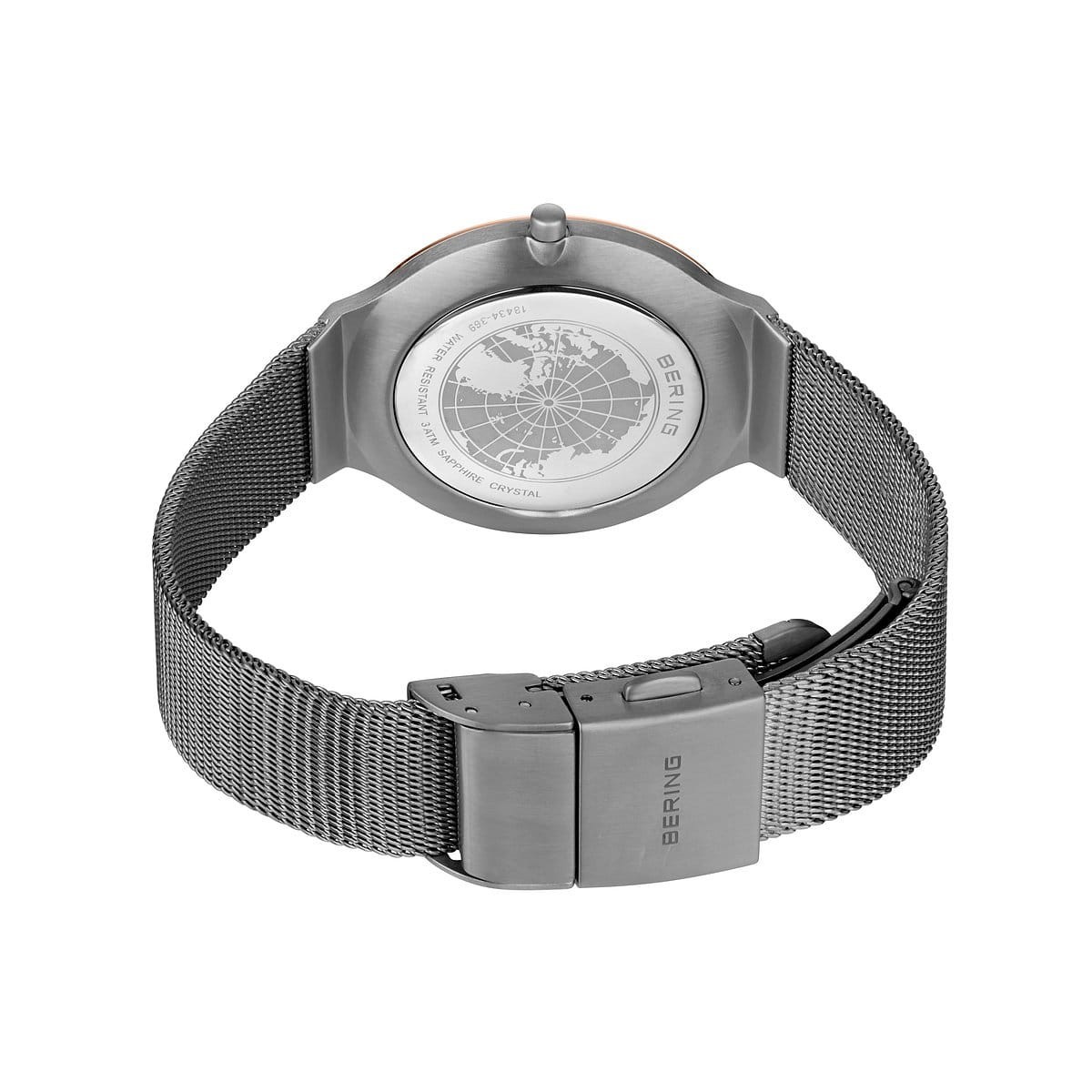 Ladies Bering Watch – Ultra Slim | Polished/Brushed Grey | 18434-369