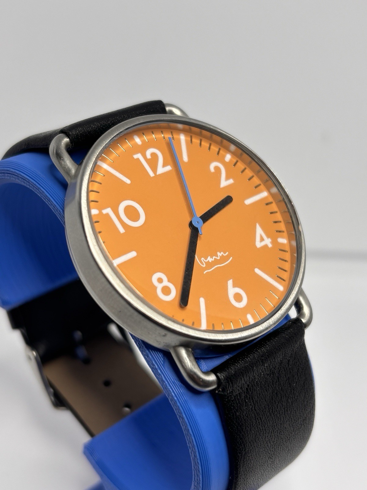 Michael Graves Projects Witherspoon Watch Orange Dial Quartz-New Battery & Band!
