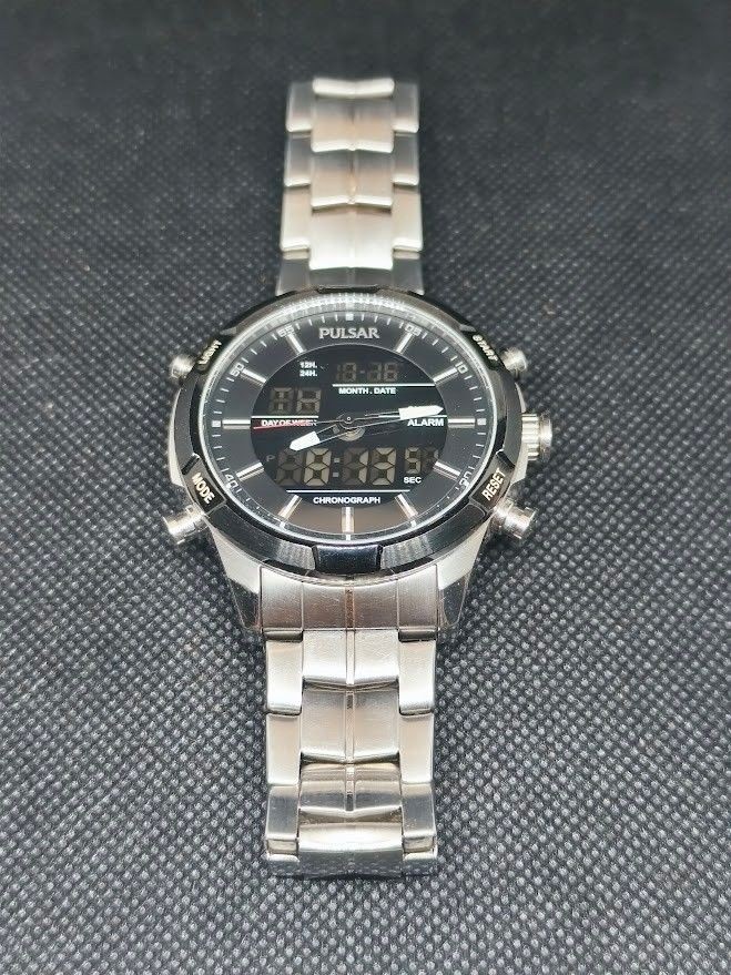 Working SEIKO PULSAR ZO21 New Belt New