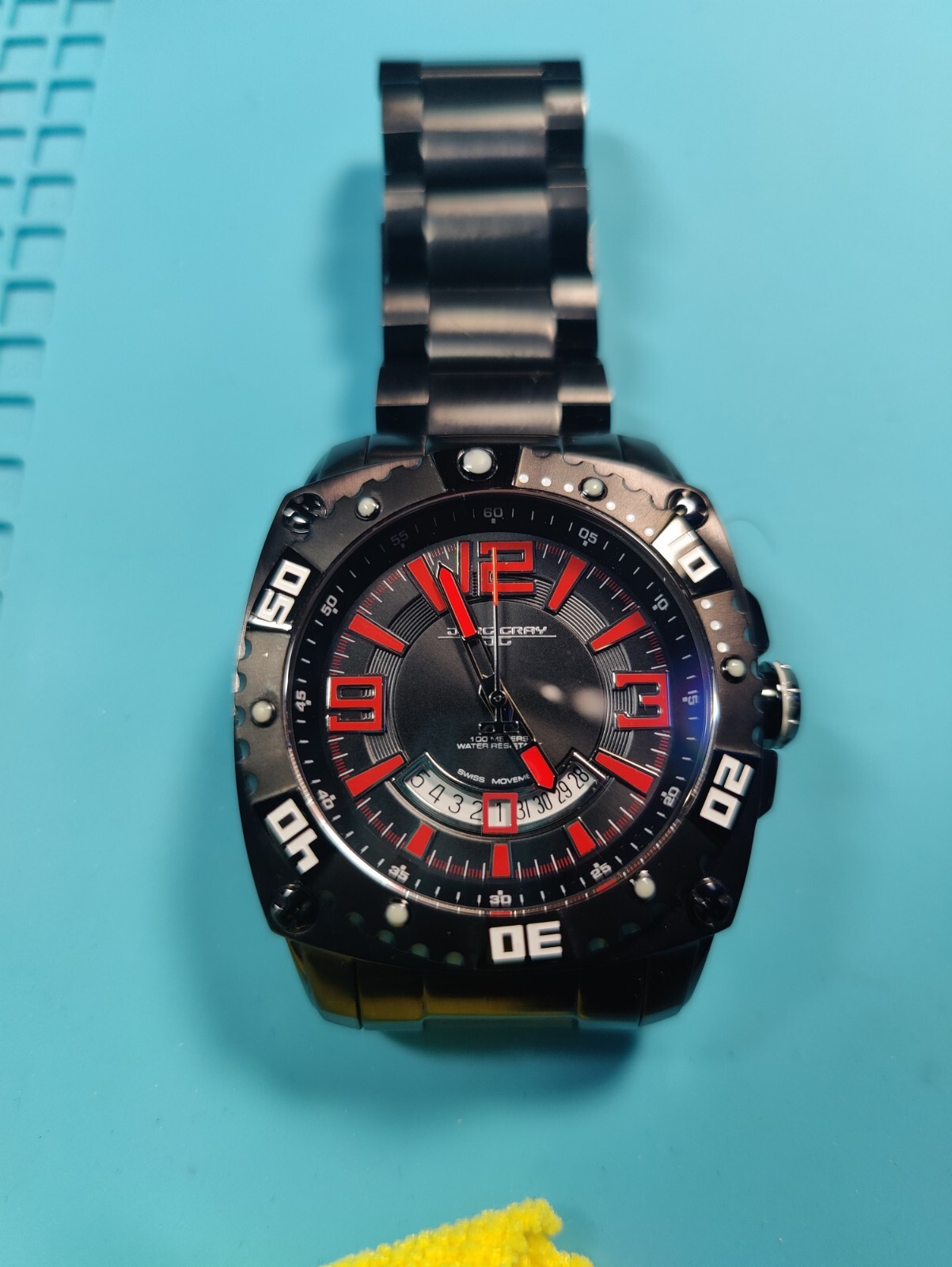 Jorg Gray Black And Red Swiss Made