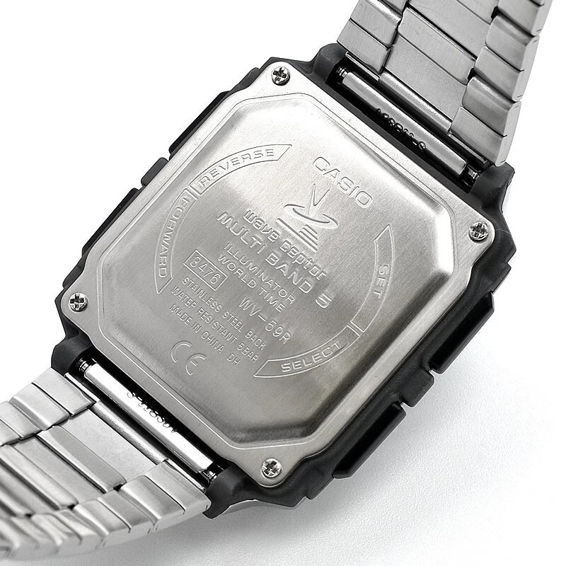 CASIO WAVE CEPTOR WV-59RD-1AJF Radio Atomic Digital Stainless Steel Men Watch