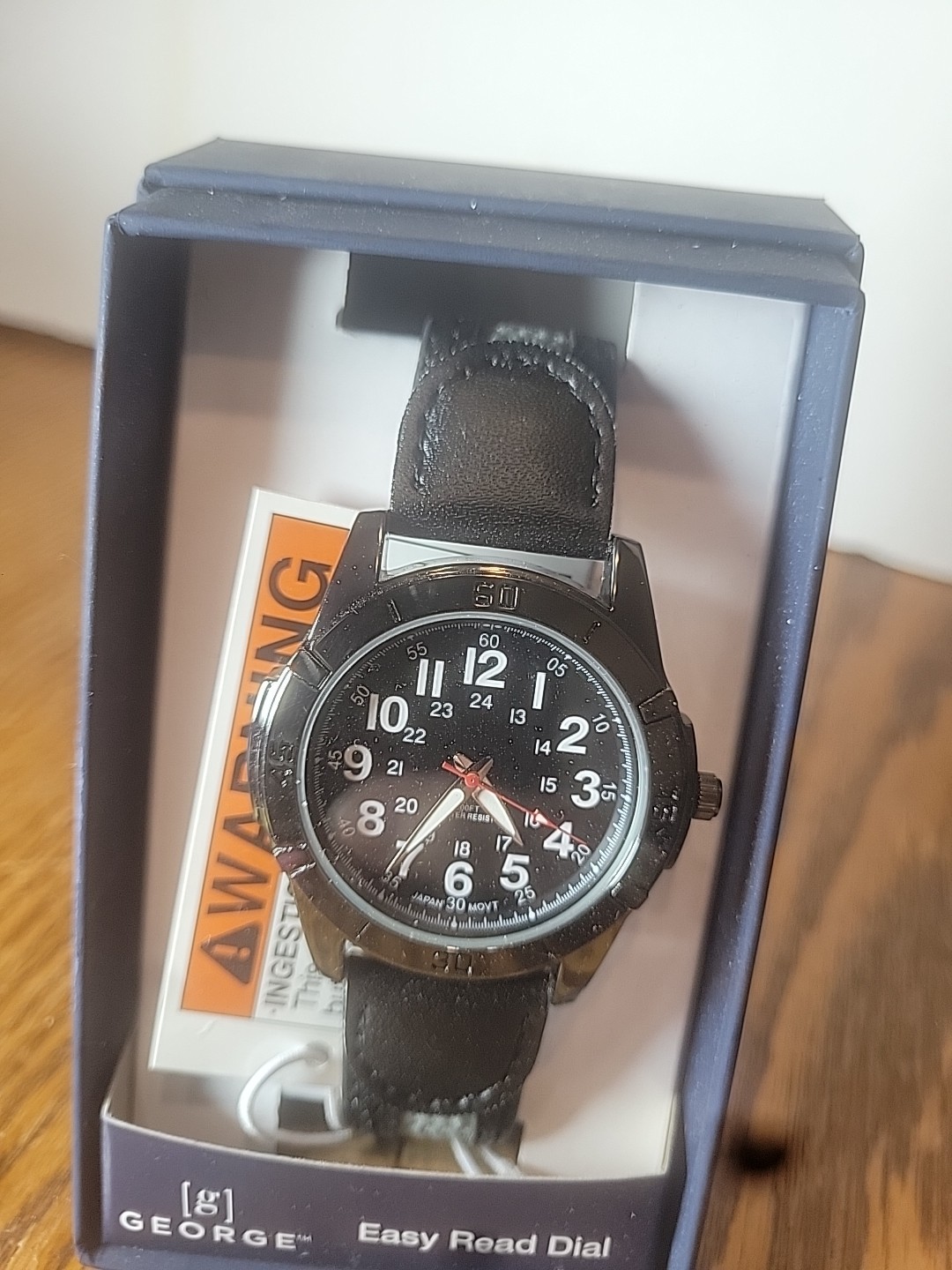 GEORGE BRAND EASY READ DIAL WRISTWATCH (1122) D*