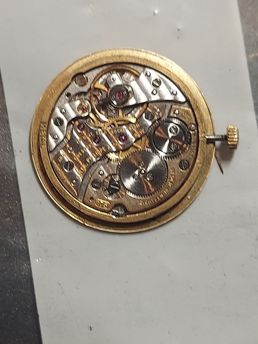 Patek Philippe 18k Yellow Gold Dial,hands And Crown 18 Jewels Manual Cal 175…
