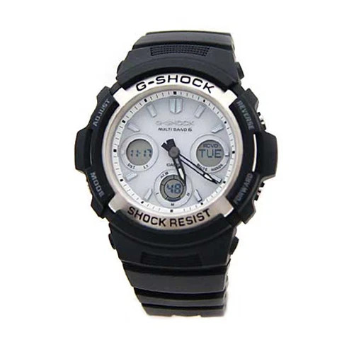 CASIO G-SHOCK AWG-M100S-7AJF White Dial Tough Solar Atomic Radio Men Watch NEW