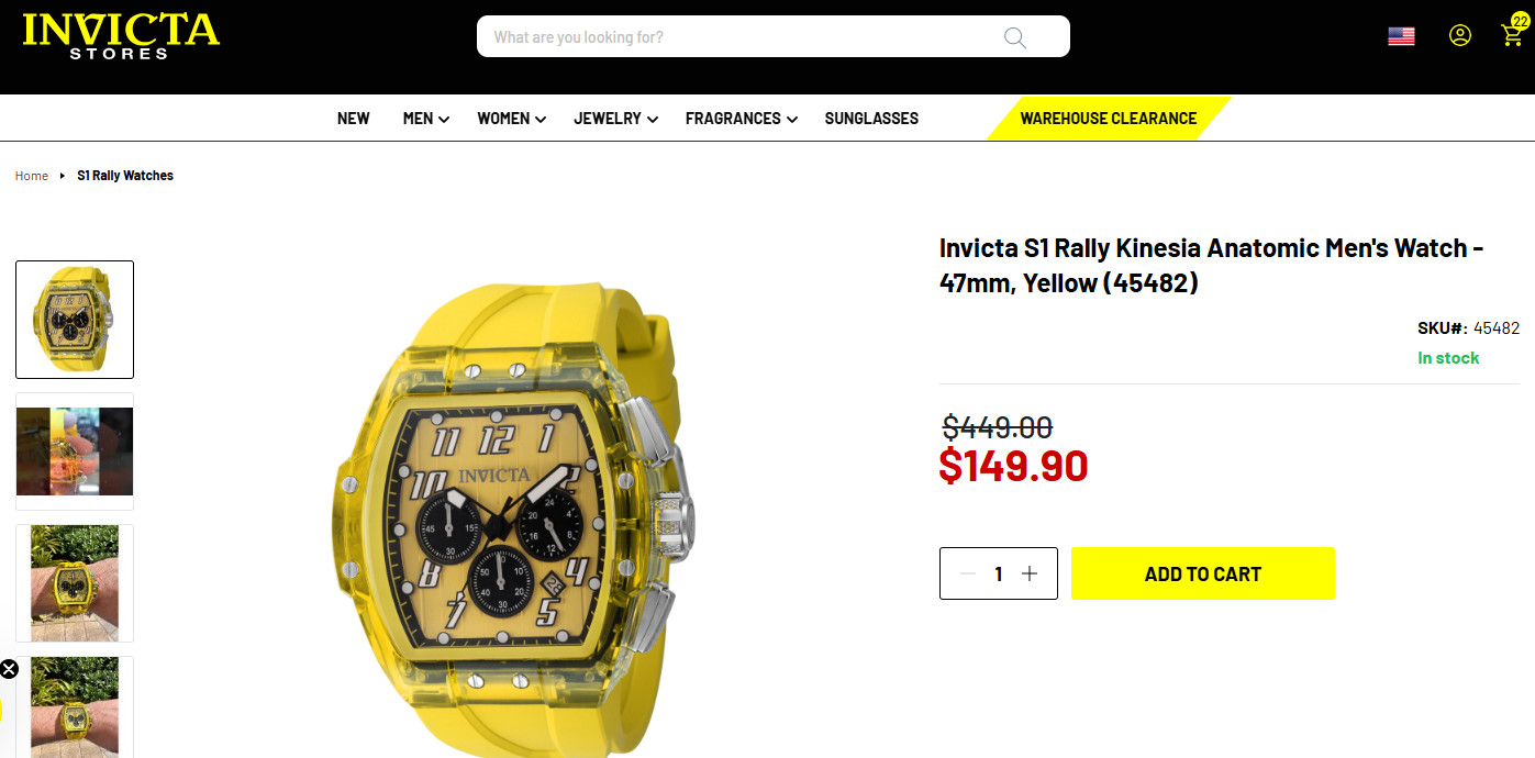 Invicta Special Edition Replica Racing Car w/ S1 Rally Watch & Autographed Hat!!