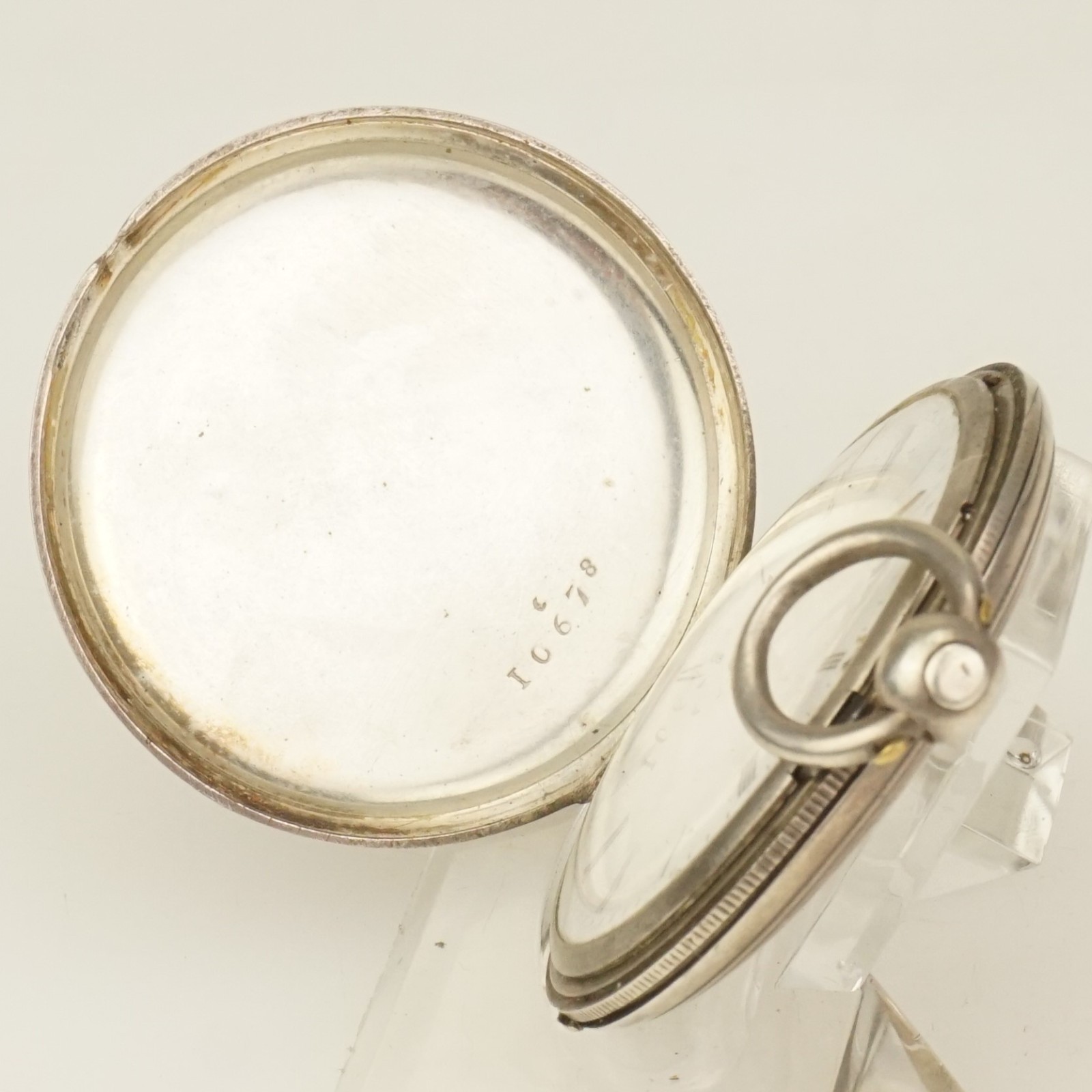 RAR! Fullhunter Solid Silver Key Pocket watch Men’s no repeater fusee duplex RAR