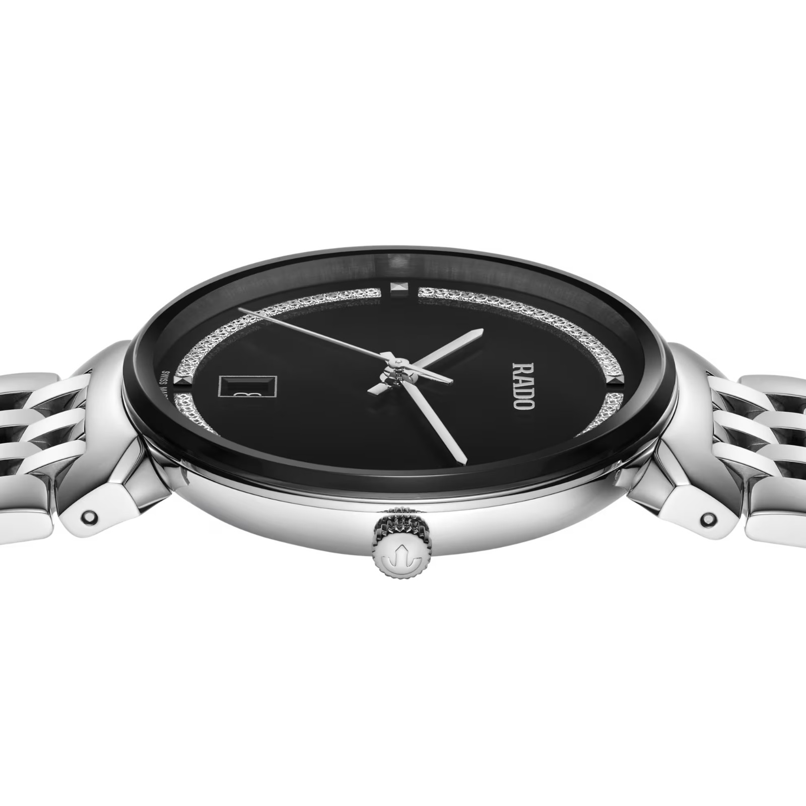 New Rado Florence Stainless Steel Black Dial Men’s Watch R48912163