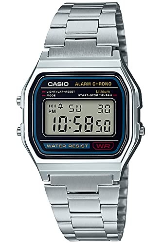 Casio A158WA-1JH Men’s Silver Watch Official Japanese Product