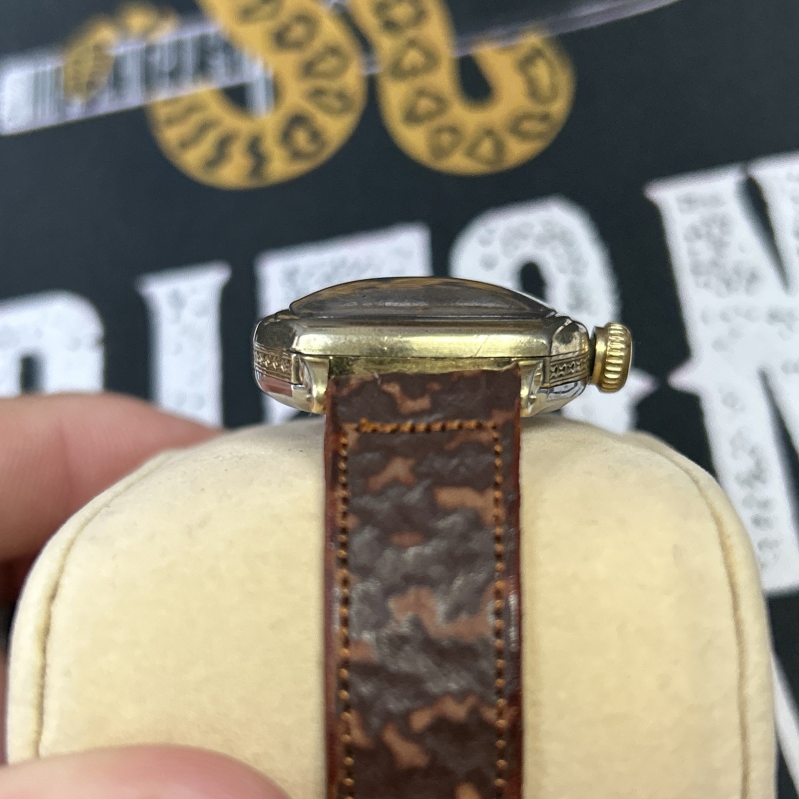 1926 Waltham Model 1907 Tonneau Shaped Grade 361 3/0s 15j Watch Running 10krgp