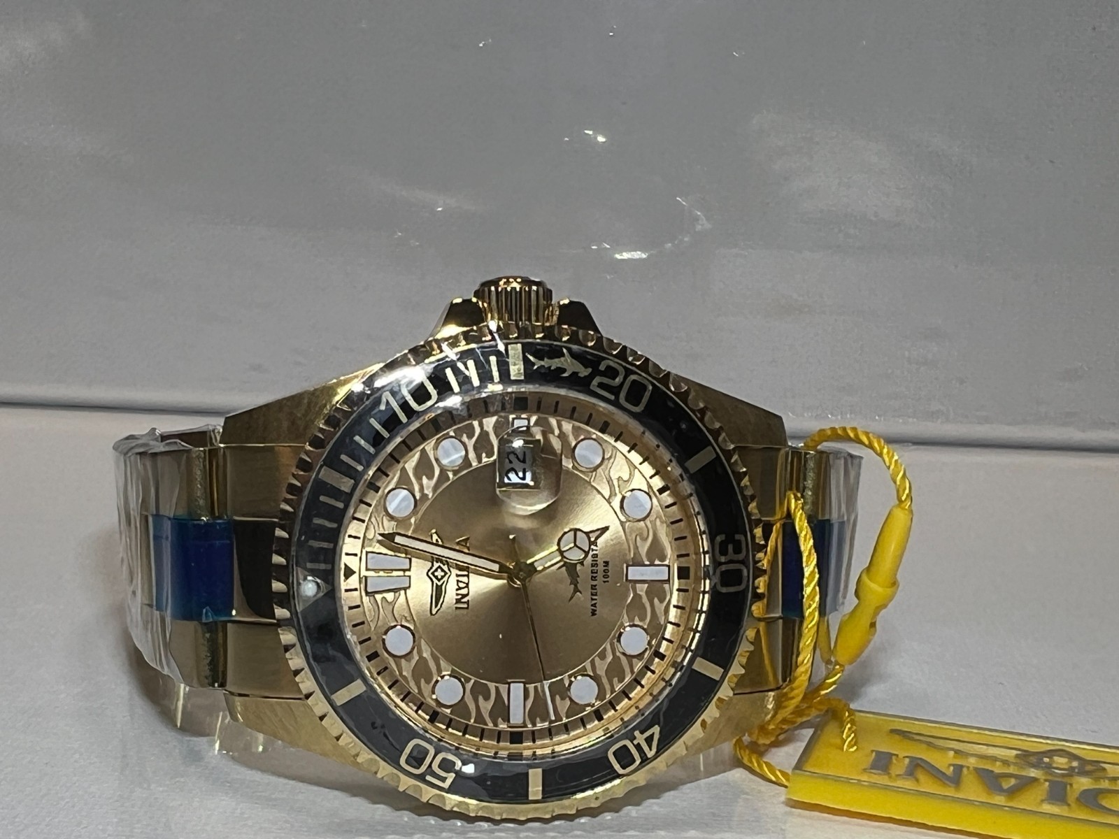 Invicta Pro Diver Currentwave Gold 43mm Men’s Watch 30025 Brand New In Box