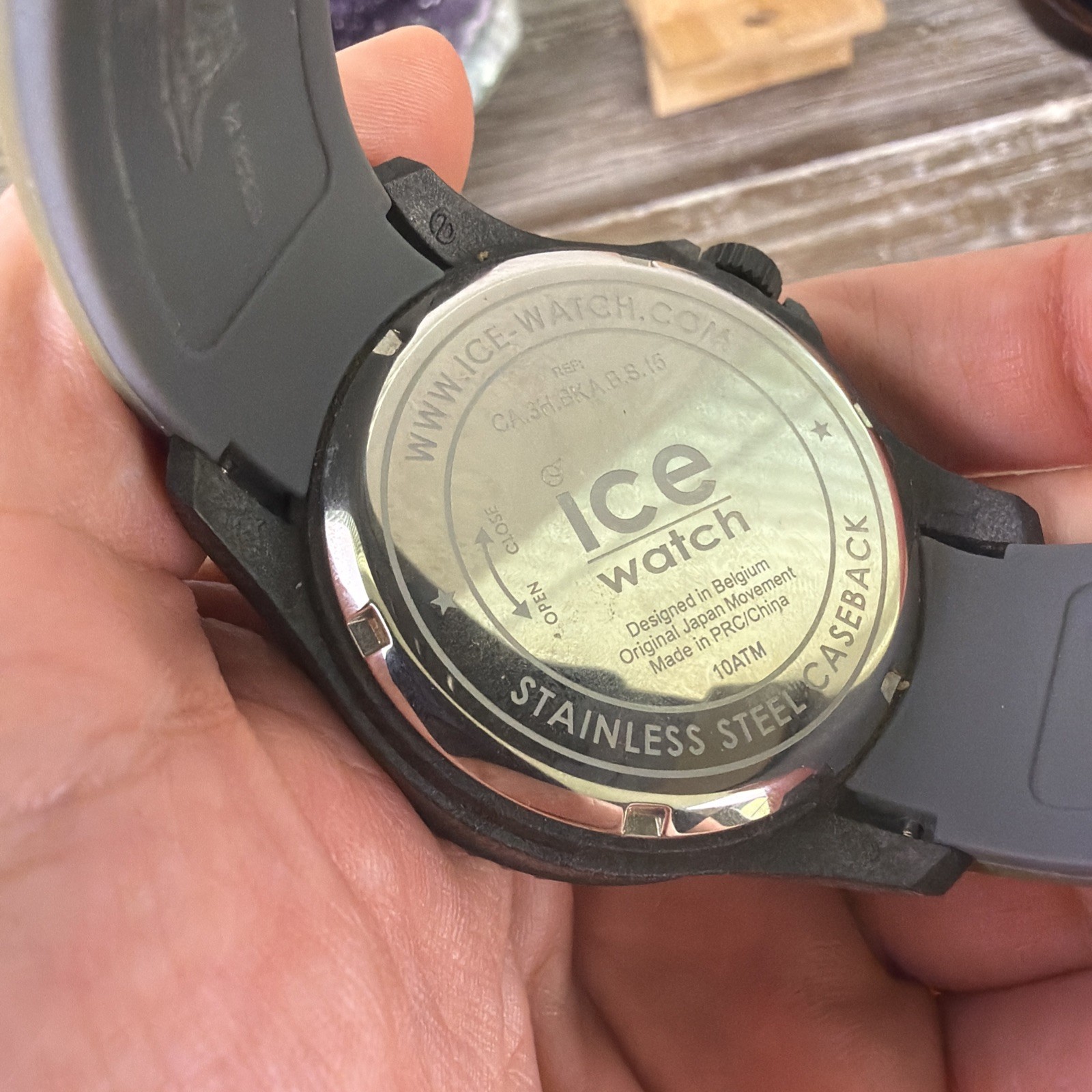 Ice Watch Black Silicone Surf Black Red Big CA.3H.BK.A.B.S.15 Watch Green