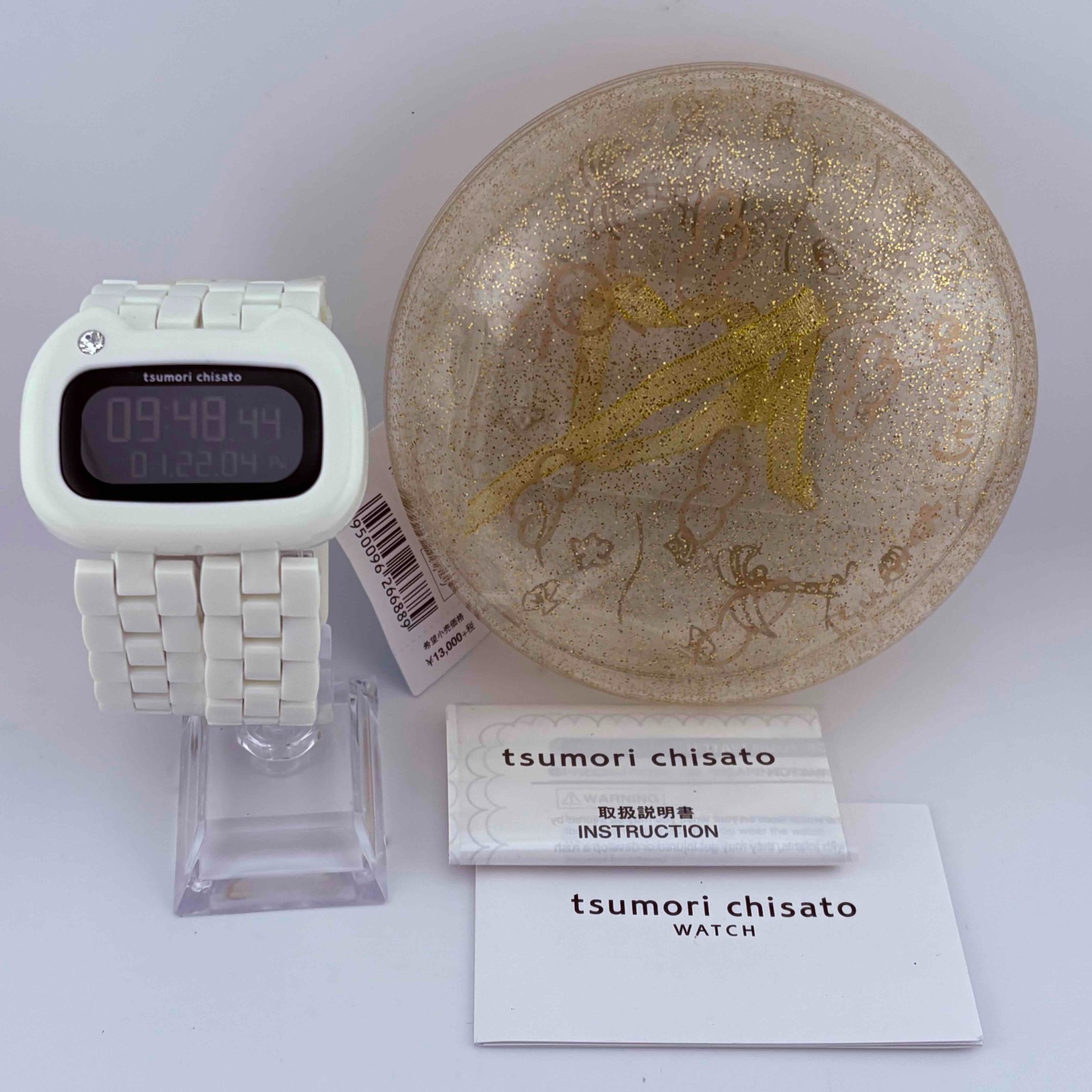 SEIKO tsumori chisato YK53-D001 Quartz Digital White Dial Women’s Watch 51.8mm