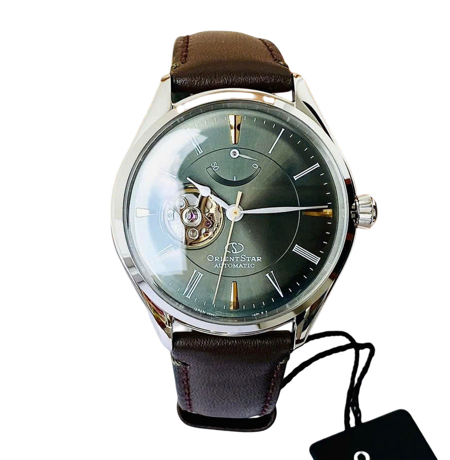 Orient Star Automatic Green Dial Men’s Watch Power Reserve RK-AT0202E Indicator