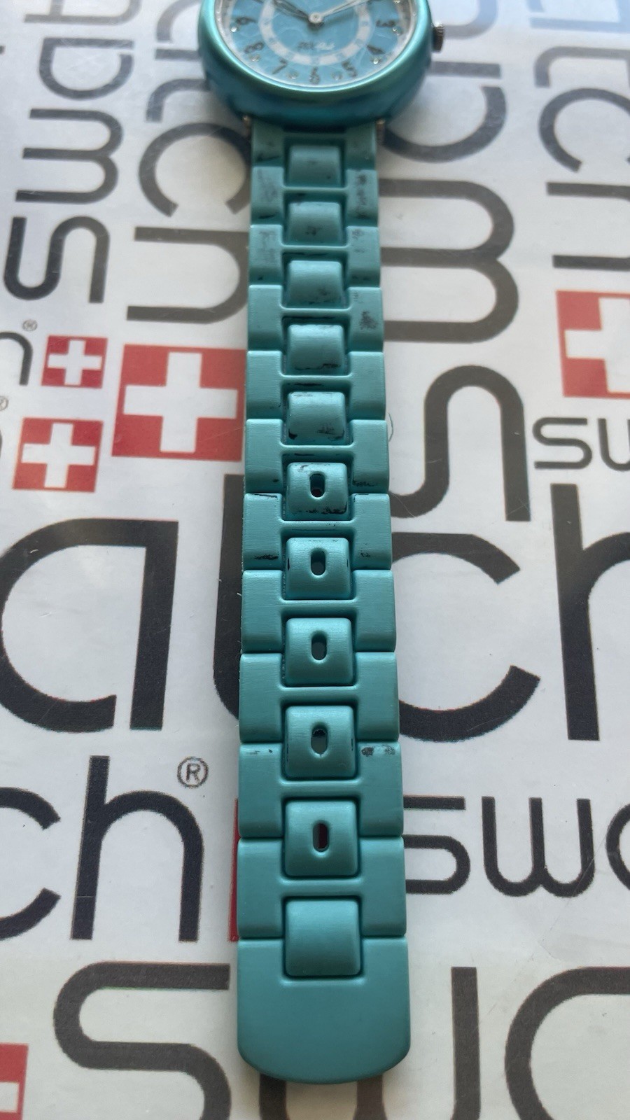 Flick Flack By Swatch Kids Learning Watch 31mm Blue Aluminium Plastic