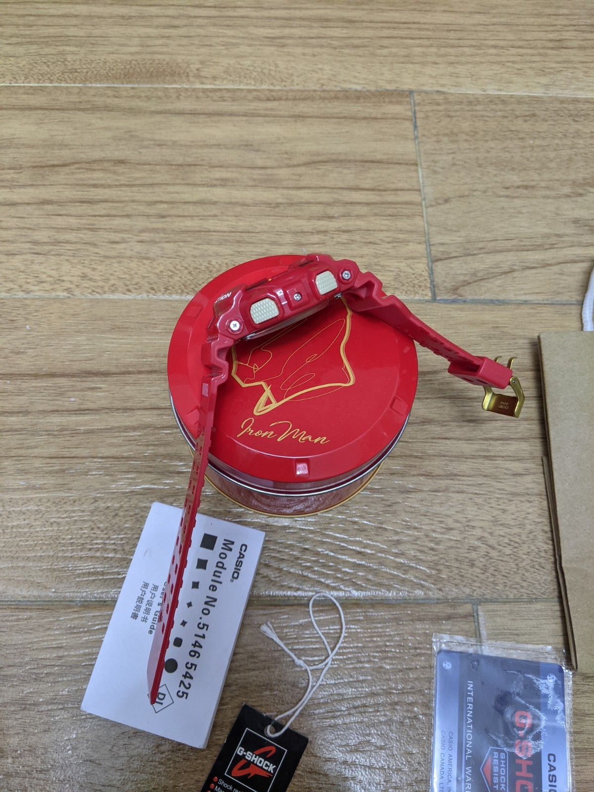 Casio G-SHOCK GA-110CB Marvel Iron Man Red Ana-Digi Quartz 200m Box