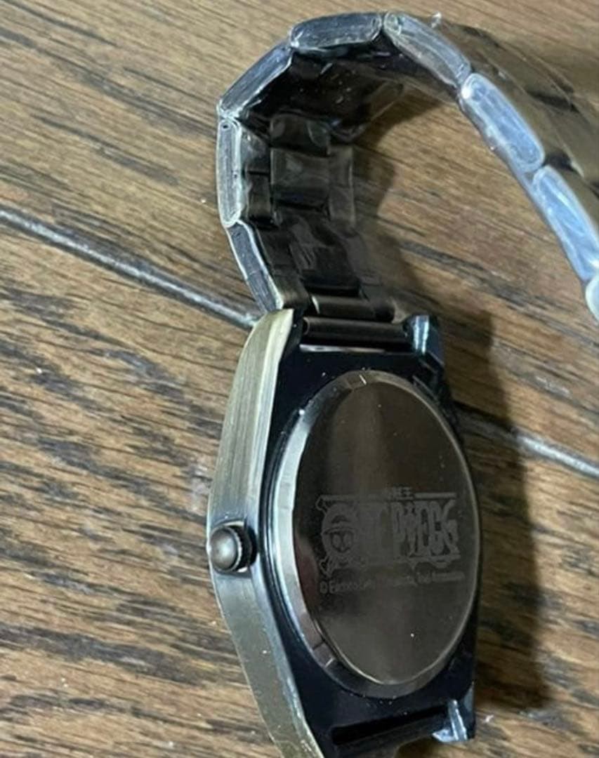 One Piece Gold Watch Battery Dead Leather Strap Collectible