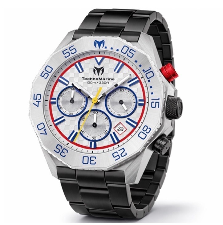 TechnoMarine Racing Legends TM-525025 Men’s Watch 44.2mm Black Silver Chronograp