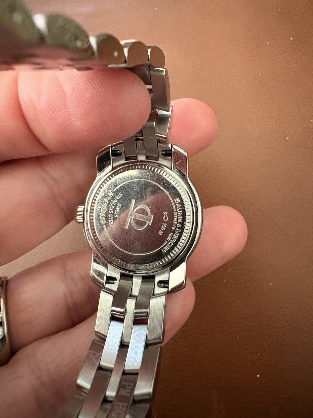 Baume & Mercier Capeland 28mm Quartz Diamond Bezel Silver Dial- paperwork shown