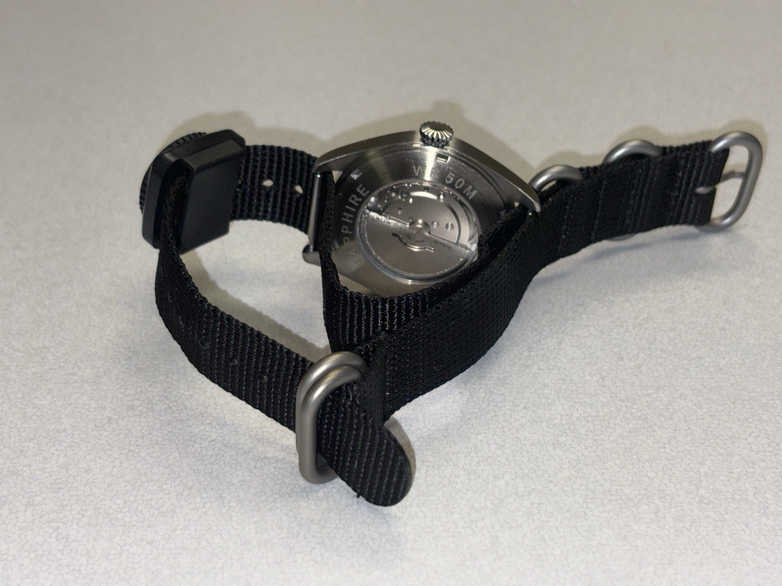 Pilot Watch 40mm Type B Flieger Miyota 8215 Sapphire Crystal NATO Compass